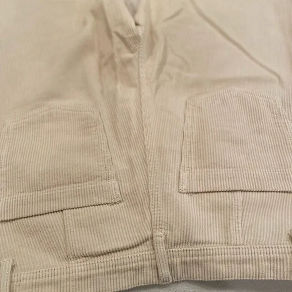 Cream corduroy button pants - Picture 7 of 12